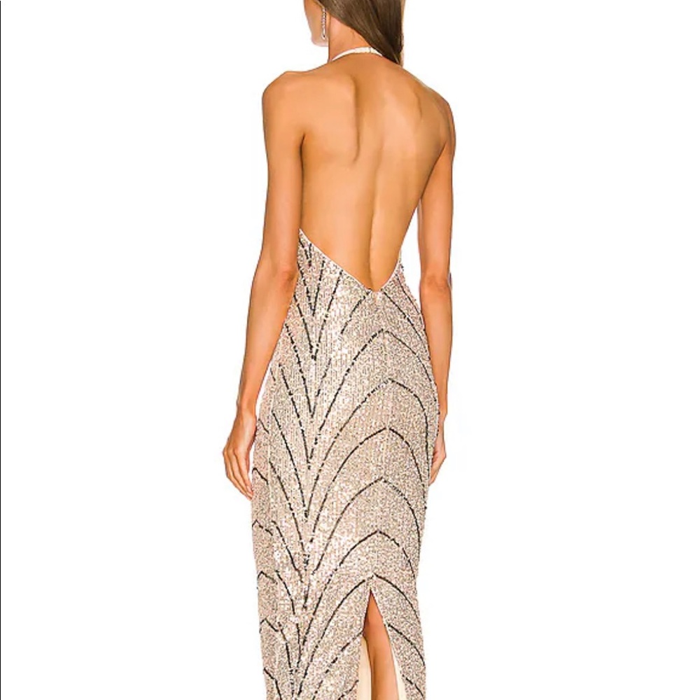 REVOLVE Coreen Gown in Champagne & Black
Michael Costello